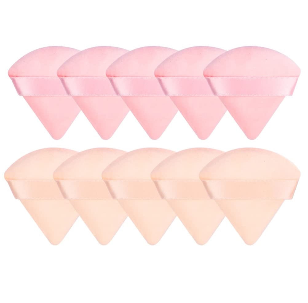 10 Powder Puff Face Soft Triangle Makeup Tool Loose Powder Body Vermicelli Foundation Sponge