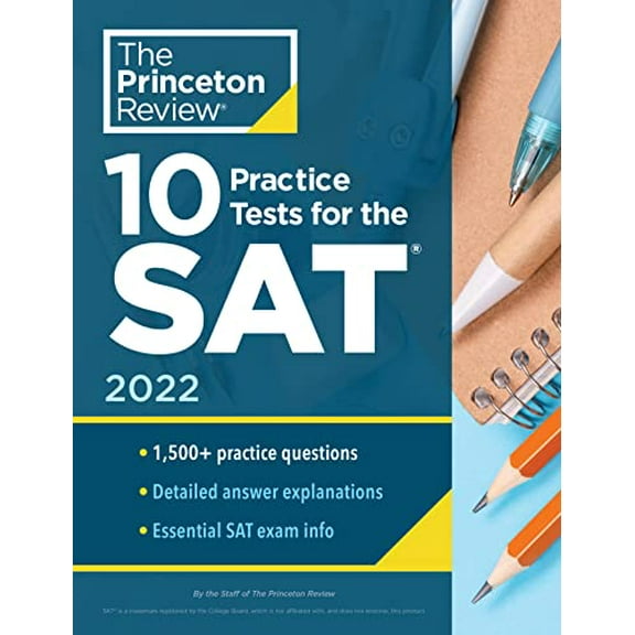 Pre-Owned 10 Practice Tests for the Sat, 2022: Extra Prep to Help Achieve an Excellent Score (Paperback) 0525570438 9780525570431