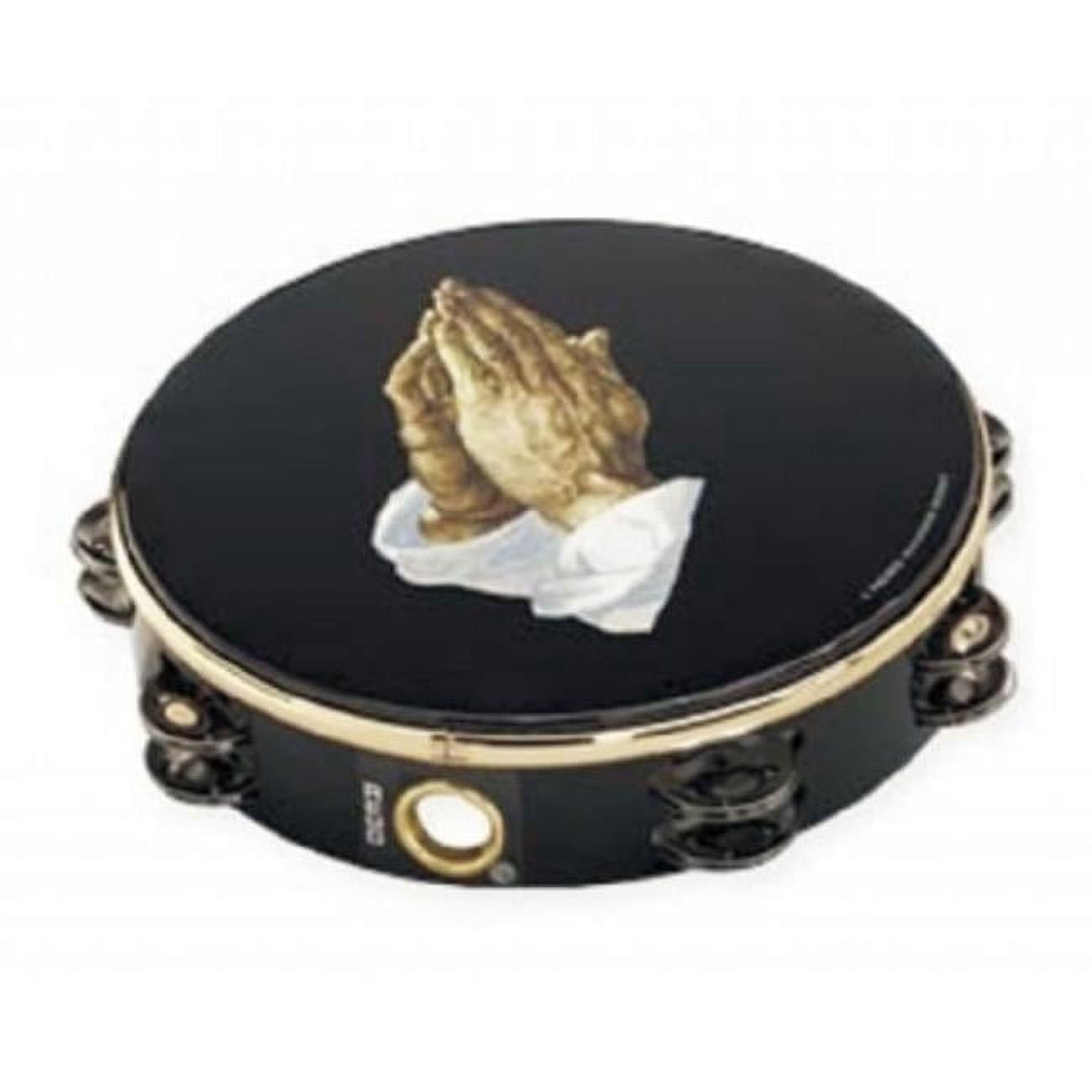 10 Pray Hands Tambourine - 16 Pairs of Jingles