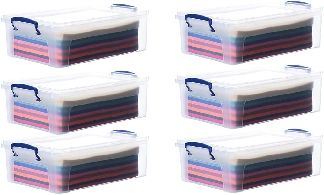 Organizer box, plastic, clear, 10 x 5 x 2-1/2-inch rectangle, (18) round  vials with threaded closures. Sold individually. - Fire Mountain Gems and  Beads