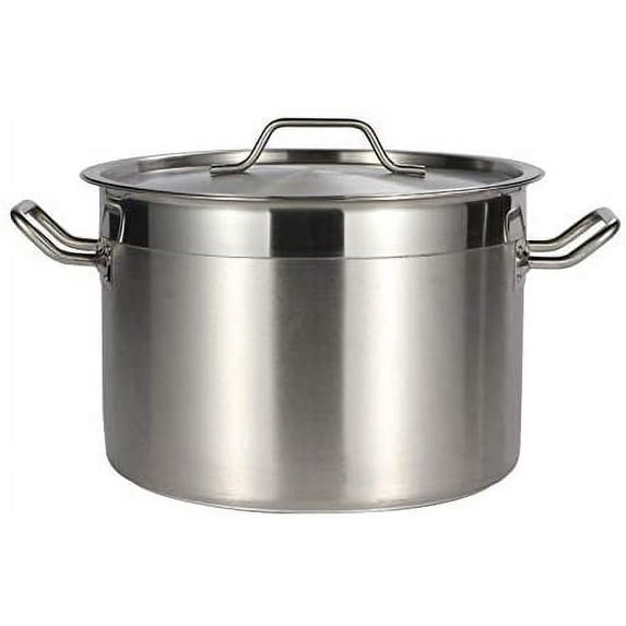 10 Qt. NSF Aluminum Restaurant Kitchen Commercial Stock Pot with Lid Cover