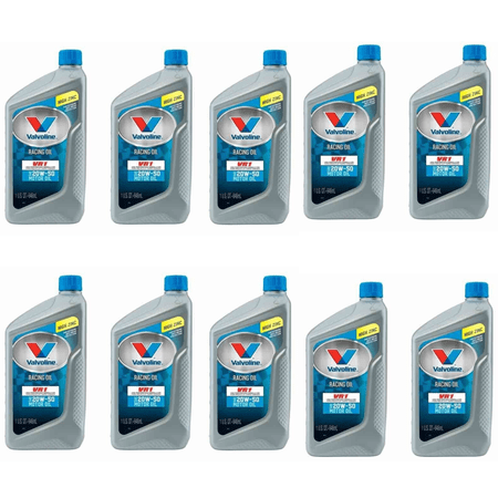 10 Quarts Engine Motor Oil Valvoline VR1 Racing 20W-50 High Zinc MPN #822347