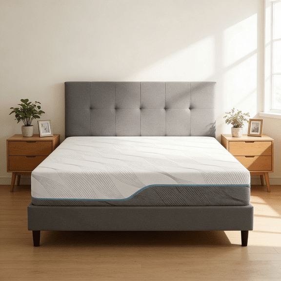 10" Queen Extra Firm Memory Foam Mattress, Extra Firm Dual Sides Flippable High Density Mattress for Back Pain Relief, CertiPUR-US