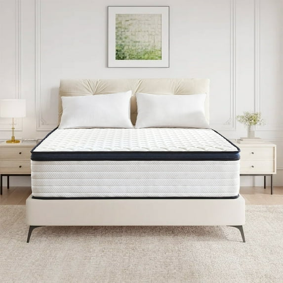 10" Queen Size Mattresses, Cooling Gel Memory Foam Hybrid Mattress & Individually Pocket Coils Springs | Pressure Relief | Motion Isolation, Edge Support | CertiPUR-US Certified | Medium Firm