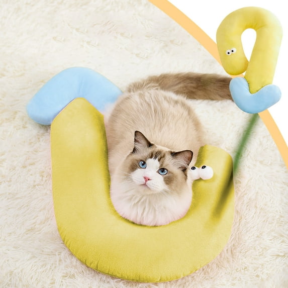 Qwtwty Pillows Pet Pillow for Dogs And Cats Universal Neck Support Cushion Soft And Comfortable Multifunctional Wash Pillow Neck Pillow And Cuddle Cushion