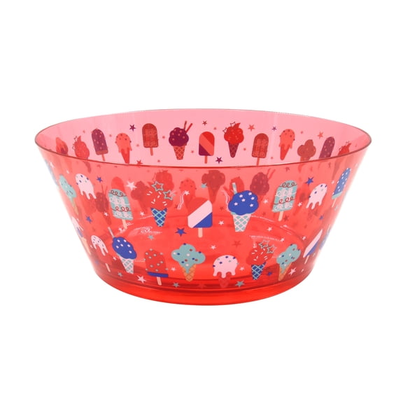 Popsicles and Ice Cream Cones Serving Bowl, Red, Patriotic by Way To Celebrate