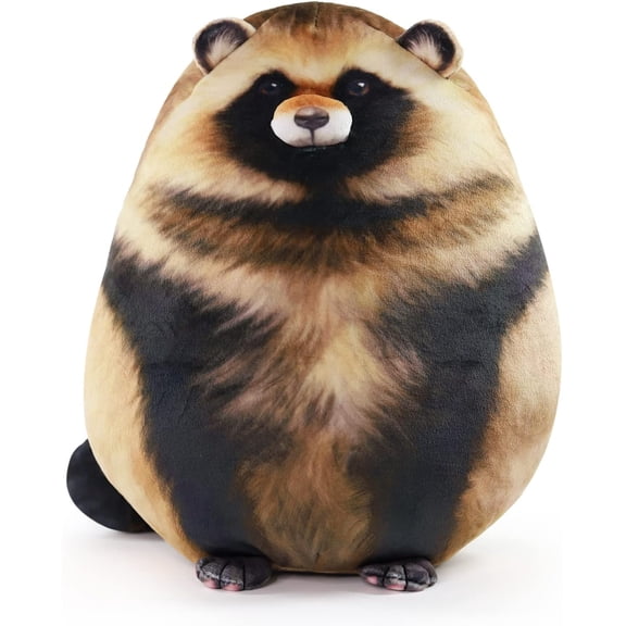 10" Raccoon Stuffed Animal, Cute Plushies for Girls, Soft Plush Pillow