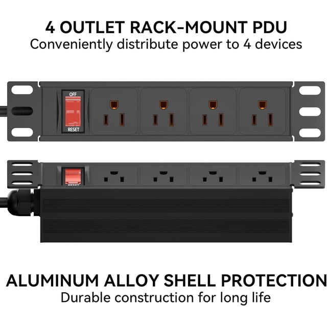 10 Inch Power Distribution Rack 10