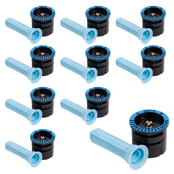 (10) Rain Bird U10H 10' Spray Nozzle 180 U-Series Dual-Orifice MPR 1/2" Fit HE