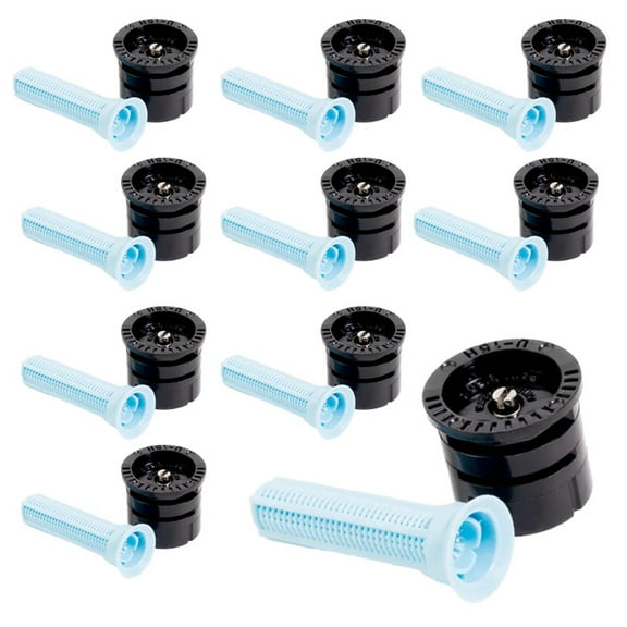 (10) Rain Bird U15H Half-Circle Spray Nozzles 15' Dual-Orifice MPR Adjustable Radius Fits 1800 Series