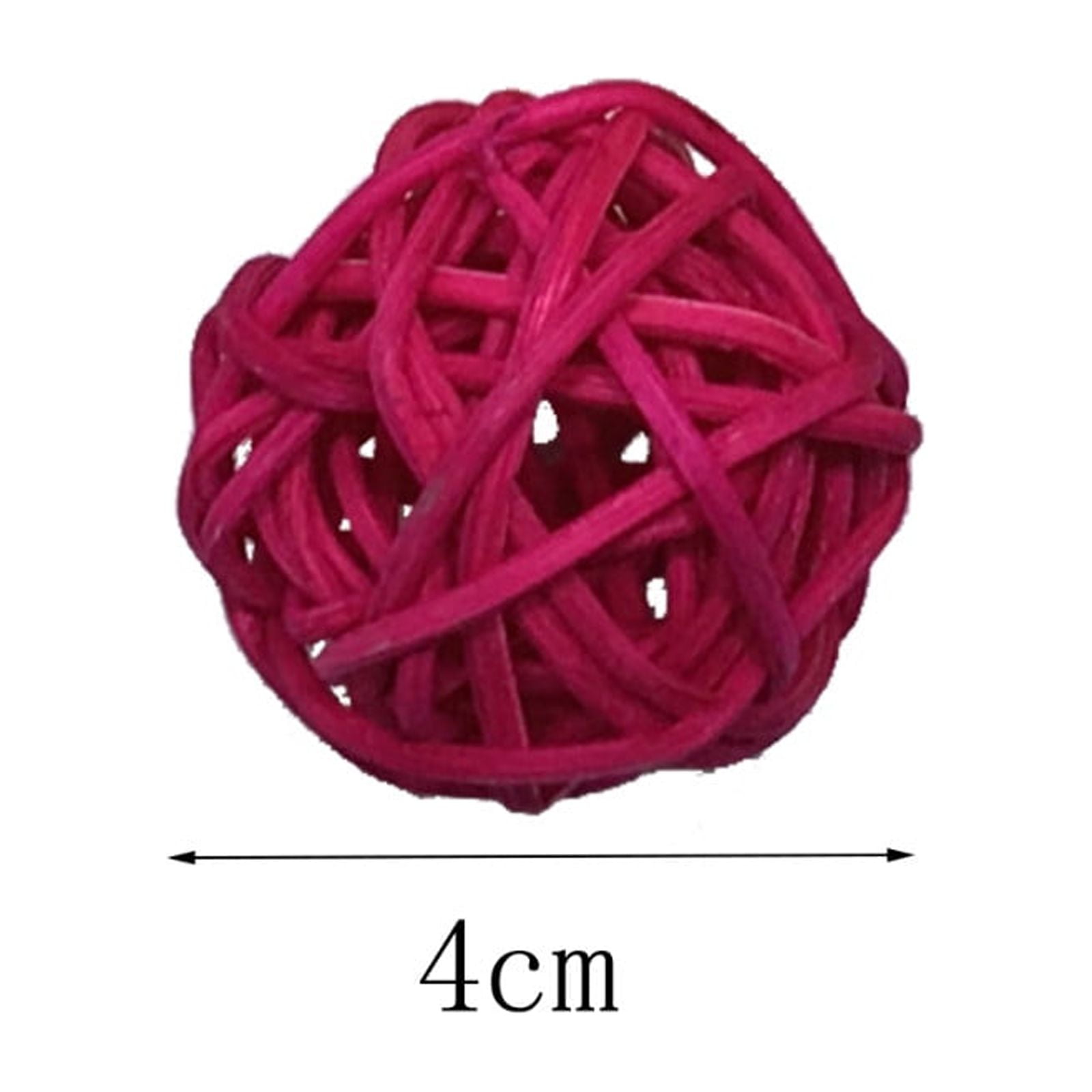 10 Rattan Balls, Toy For Birds Such As Parrots, Parakeets, Parakeets