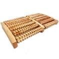 thumbnail image 1 of 10 Raw Wooden Wood Roller Foot Massager Stress Relief Pain Health Therapy Relax, 1 of 3