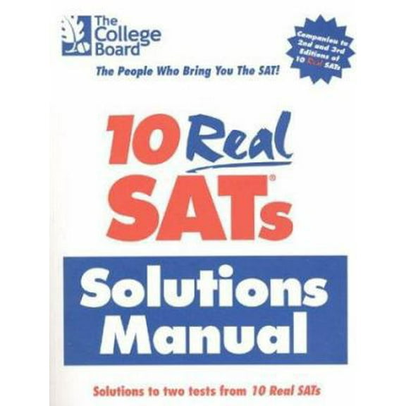 Pre-Owned 10 Real Sats Solutions Manual (Paperback) 0874477042 9780874477047