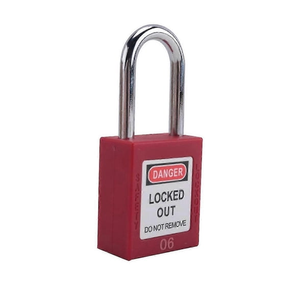 10 Red Lockout Tagout Locks With 10 Lock Out Tag Out Tags, Keyed Different,Compliant Safety Locks(Re