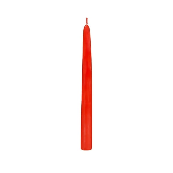 10" Red Taper Candles 1 Box of 12 Candles