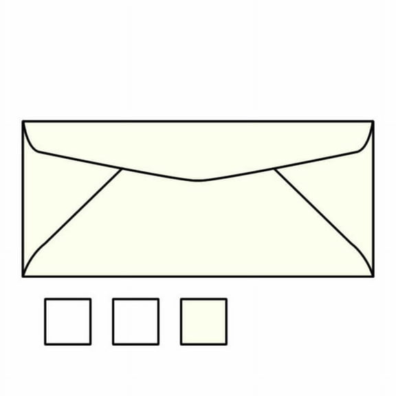 #10 Regular Business Envelopes, 4-1/8" x 9-1/2", 24#, 25% Cotton Bond, Watermarked, Imaging Finish, White (Box of 500)