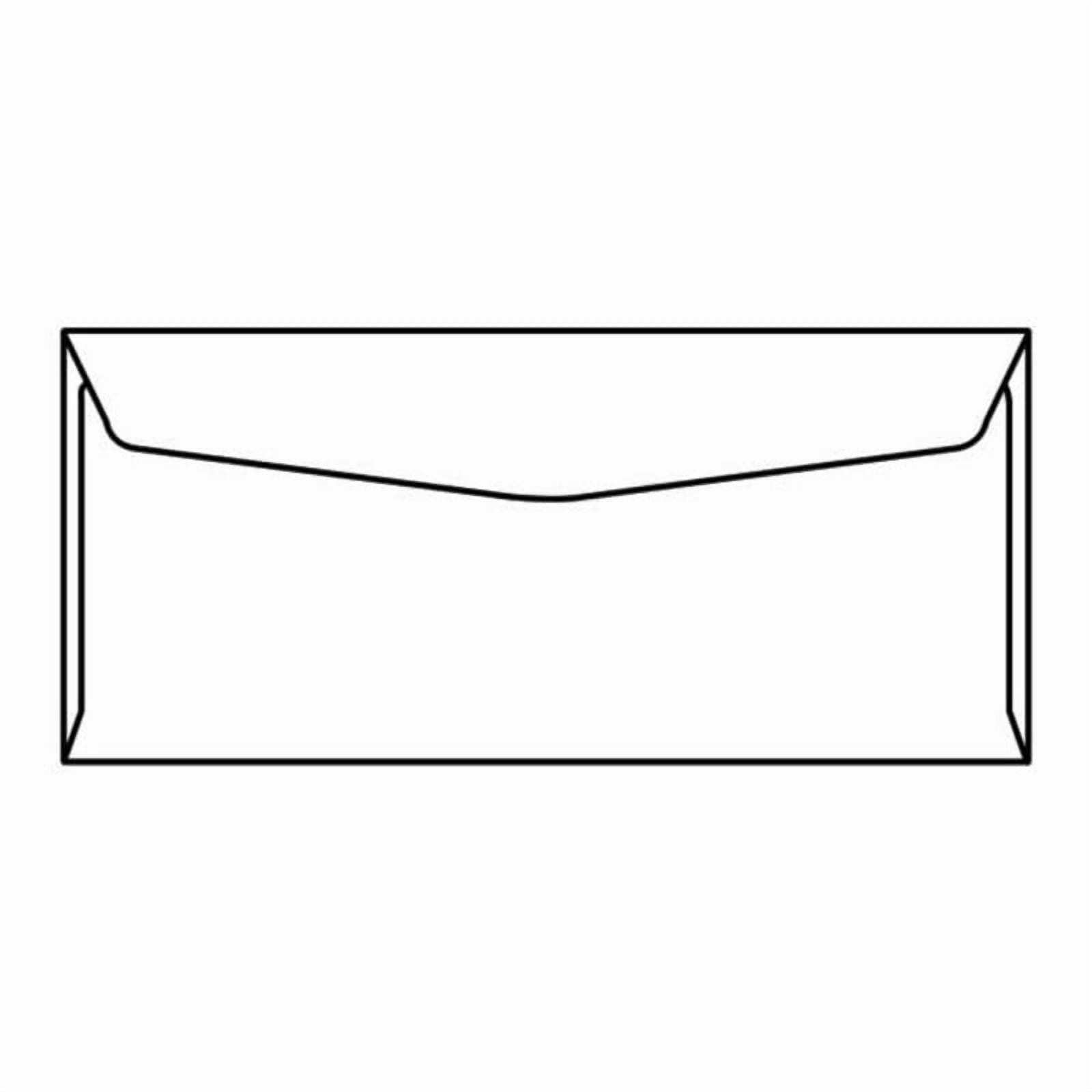 #10 Regular Business Envelopes, 4-1/8" x 9-1/2", 24#, Bright White (96% Brightness), Acid Free (Box of 500)