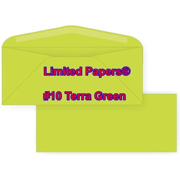 #10 Regular Envelope - Astrobright - 24# Terra Green (4 1/8 x 9 1/2) - Business Color Series (250)