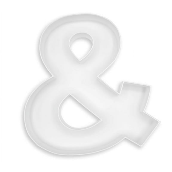 10" Reusable Plastic Box Form Tray Display for Treats, Charcuterie, Cake Pop, Candy, Charcuterie Box, Custom Charcuterie Letters Fillable - Reusable Letter Box - (White Plastic, &)