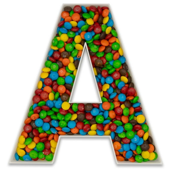 10" Reusable Plastic Box Form Tray Display for Treats, Charcuterie, Cake Pop, Candy, Charcuterie Box, Custom Charcuterie Letters Fillable - Reusable Letter Box - (White Plastic, A)