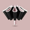 thumbnail image 1 of 10 Ribs Fully Automatic UV Umbrella Reflective Stripe Large Reverse Umbrellas For Rain Sun Heat Insulation Parasol Pink, 1 of 9