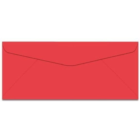 Light Red Bright Color #10 Envelopes - Great for Mailing Letters, Business Memos, Invitations, Invoices, Bills | 4 1/8" x 9 1/2" | 50 Envelopes