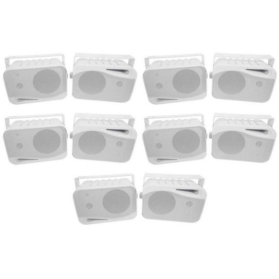 10) Rockville HP4S 4" Outdoor/Indoor Home Theater Patio Speakers+Swivel Brackets