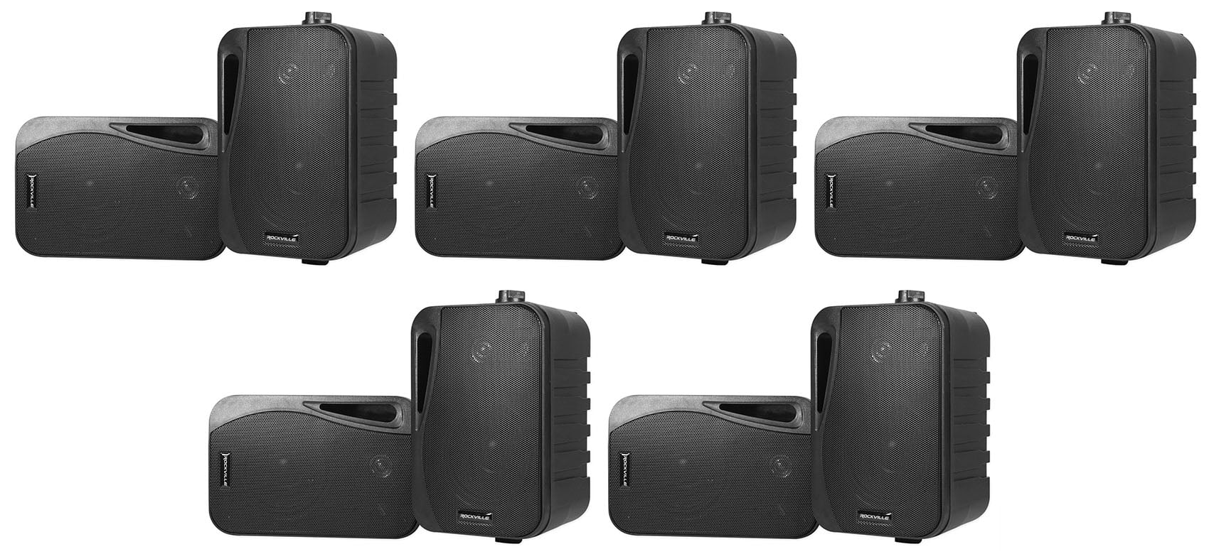 10) Rockville HP4S Black 4" Outdoor/Indoor Home Theater Patio Swive Speakers