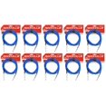 thumbnail image 1 of 10 Rockville RCGT10BL 10'  1/4" TS to 1/4'' TS Guitar/Instrument Cable, 1 of 2