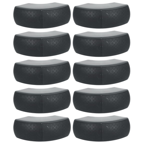 10) Rockville WET-D4 Black Indoor/Outdoor Commercial/Restaurant/Bar 70V Speakers