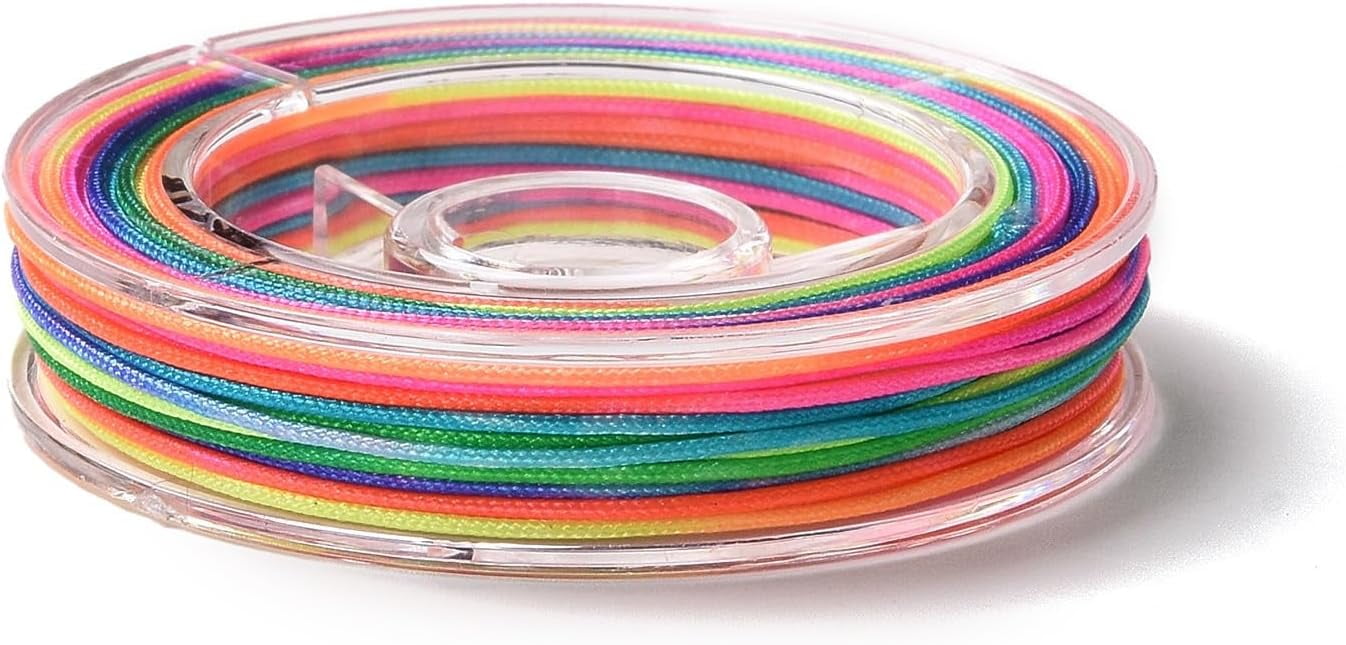0.4mm Spool Nylon Beading Cord Knotting Jewelry Making Polyester Sewing Thread E - Foto 9