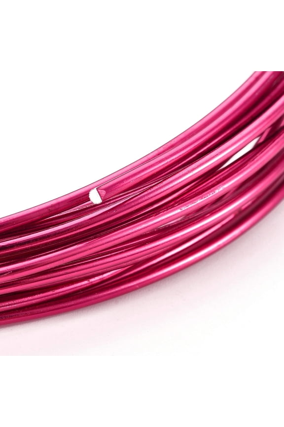 10 Roll 50m(164 Feet) 0.8mm 20 Gauge Round Aluminum Wire Bendable Metal Craft Wire Medium Violet Red Stringing Materials for DIY Bracelets Necklace Beading Jewelry Making and Crafts