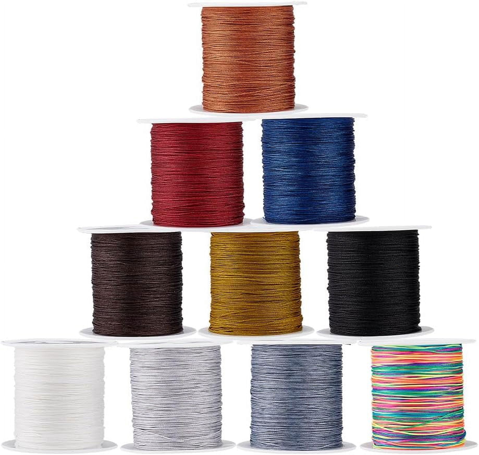 10 Rolls 0.4mm Nylon String for Bracelets 30.6 Yards(28m) 10 Colors ...