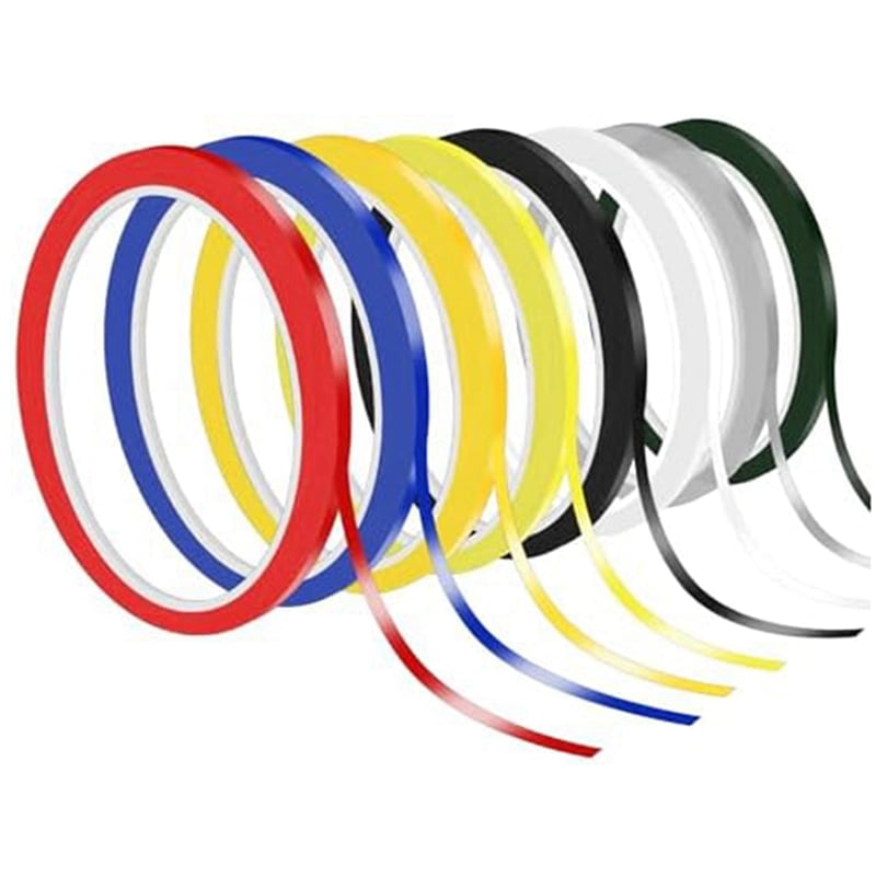 10 Rolls 1/8 Inch Whiteboard Tape Thin Tape for Dry Erase Board Self