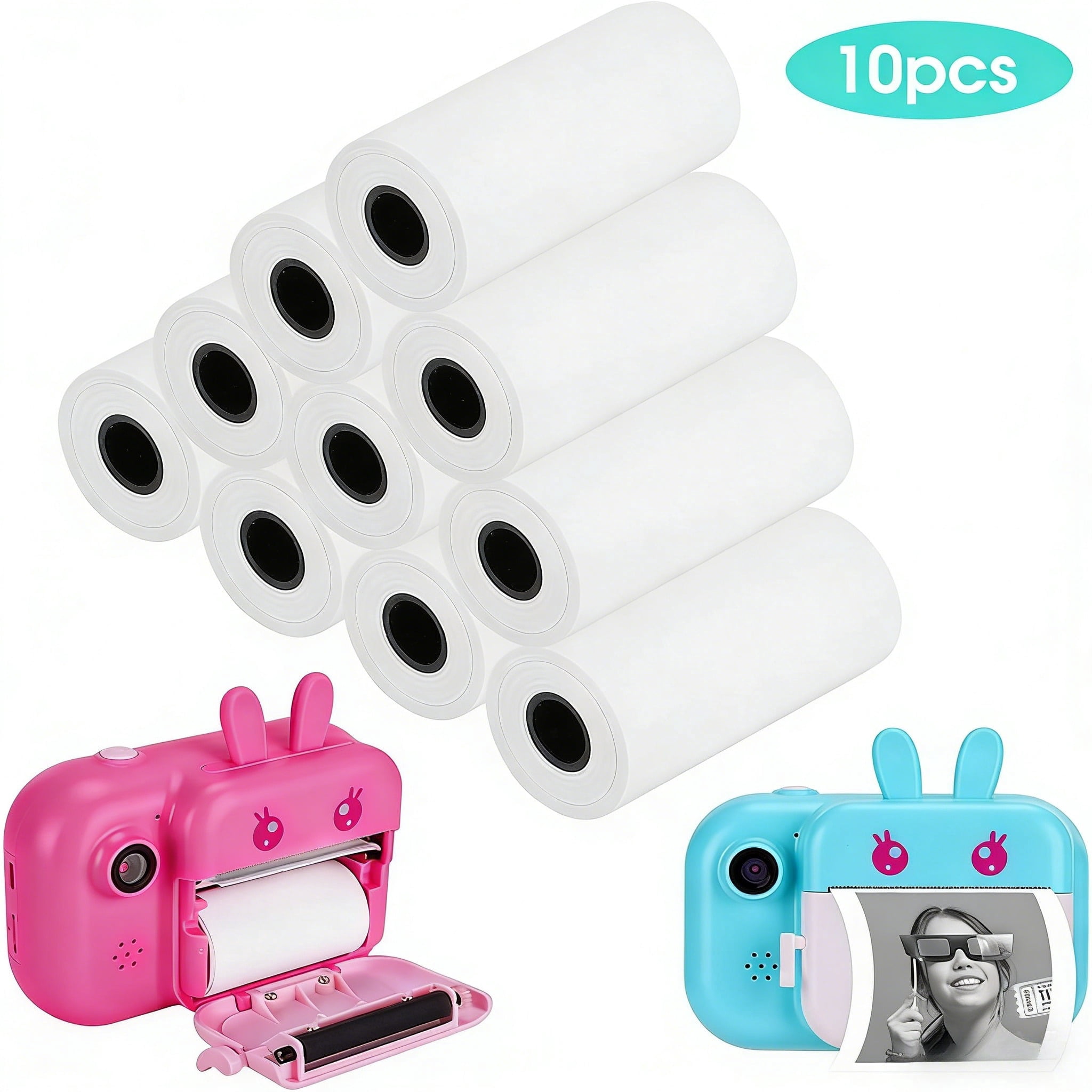 10 Rolls 57mmx3.75m Thermal Printer Paper, Mini Thermal Printer Paper ...