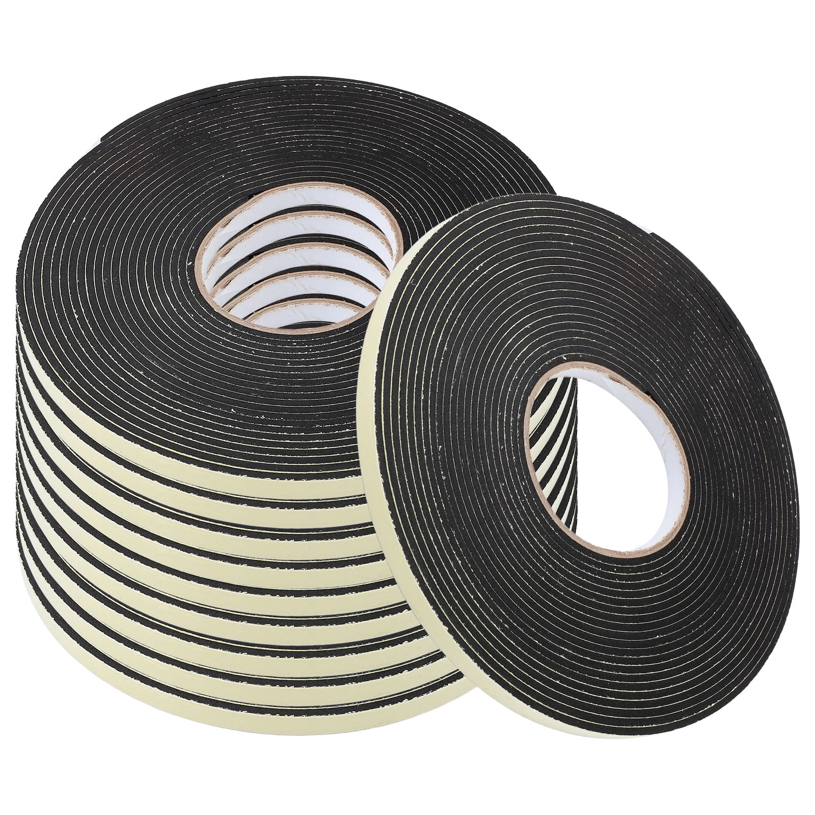 Black EVA Door Sealant Tape for Home Use Efficient Noise Reduction and Weather Stripping 10 Rolls