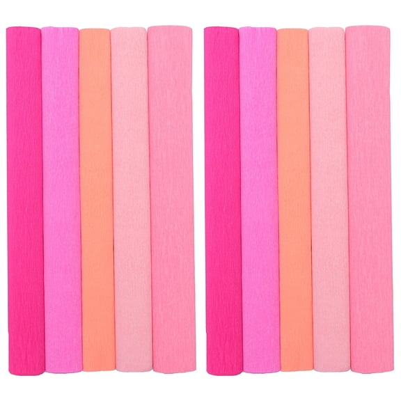 NICERIO Crepe Paper for Craft Assorted Colors Eco-Friendly and Fade-Resistant