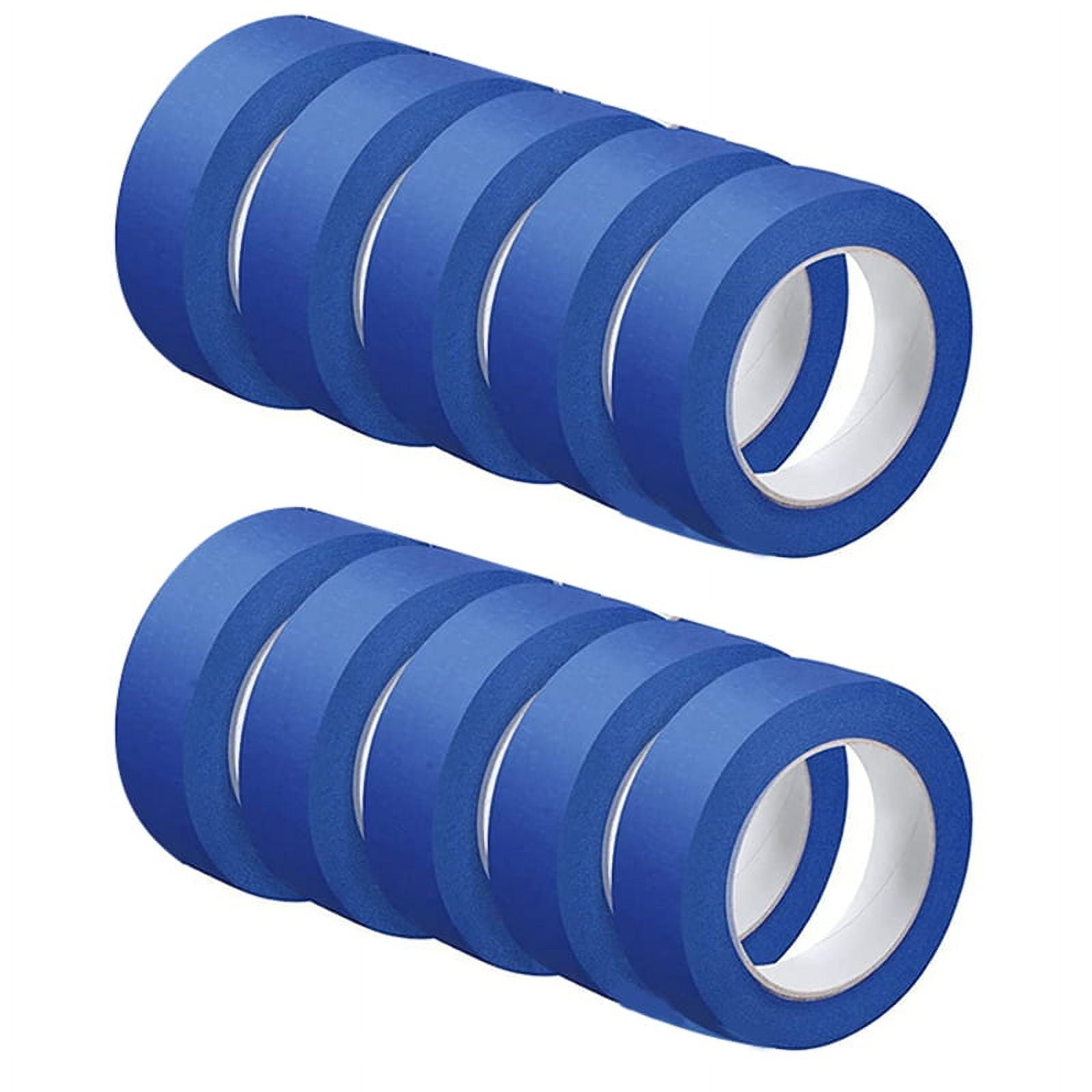 10 Rolls Blue Painters Tape Wall Safe Paint Tape 1.2 Inch x 55 Yards