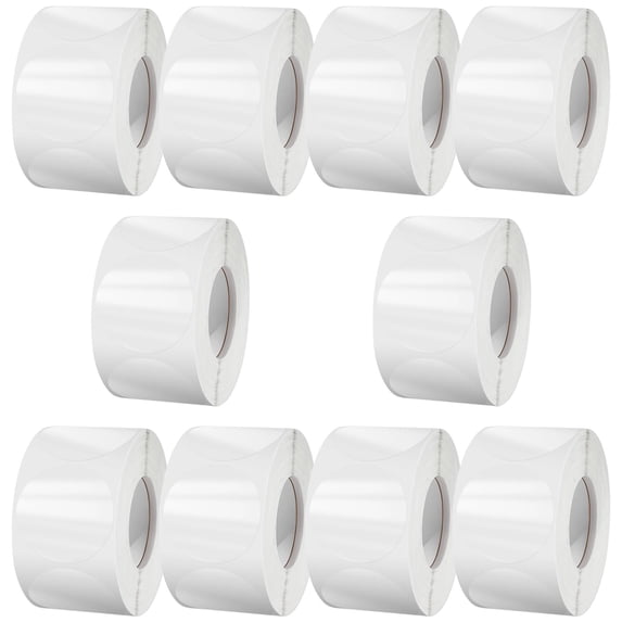 10 Rolls Clear Round Stickers For Sealing, 500 Pcs 1.5 in / 3.8 cm ...