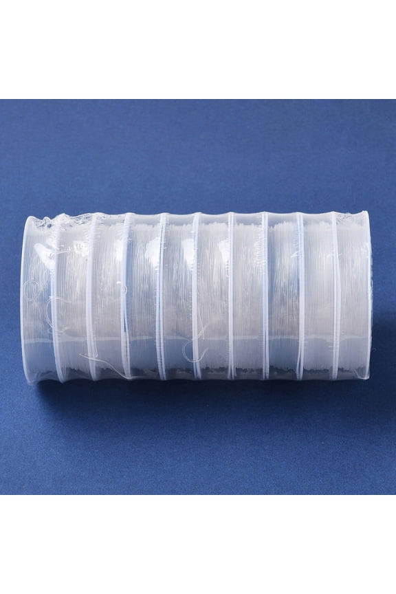 10 Rolls Elastic Beading Thread Korean Round Elastic Crystal String Total 6m/Roll Clear Stretchy Bead String Cord for Bracelets Necklace Beading Jewelry Making