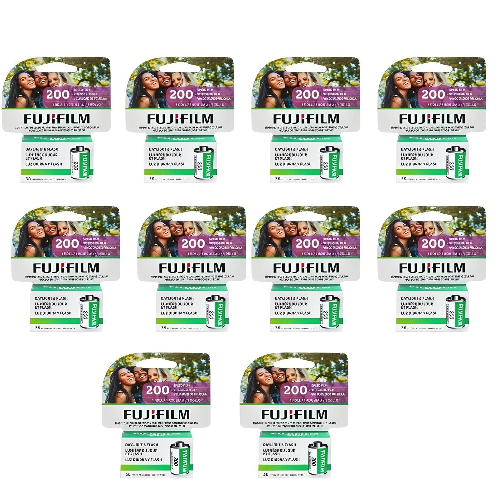 Fujifilm Fujicolor C200 35mm Film 10 Rolls, 200 ISO, 36 exp