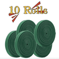 thumbnail image 1 of 10 Rolls Green Garden Tape, Plant Tape for Climbing Plants, Nylon Plant Tape Strap, Reusable Adjustable Thicker Support, 1 of 7