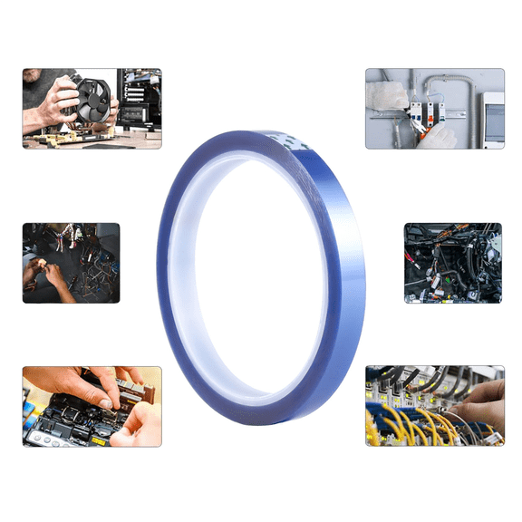 10 Rolls Heat Tapes Sublimation Blanks Thermal Tape No Residue Up to 260Celsius for