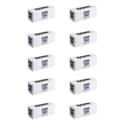 10 Rolls Ilford Delta 3200 Pro 120 Black & White Negative Print Film