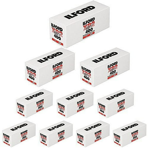 10 Rolls Ilford XP2 Super 400 120 Film Exp
