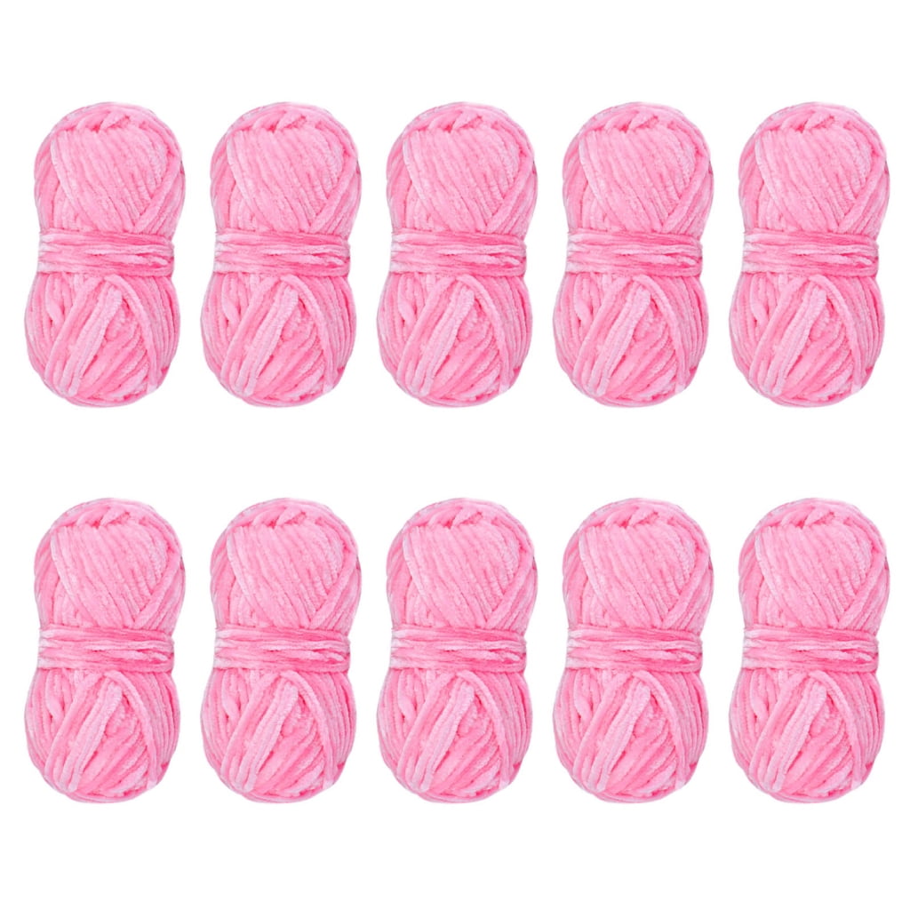 10 Rolls Knitting Yarn Chenilles Yarn Soft Baby Yarn Crochet Yarn Blanket Yarn for Yarn Project Sweater Hat Scarves