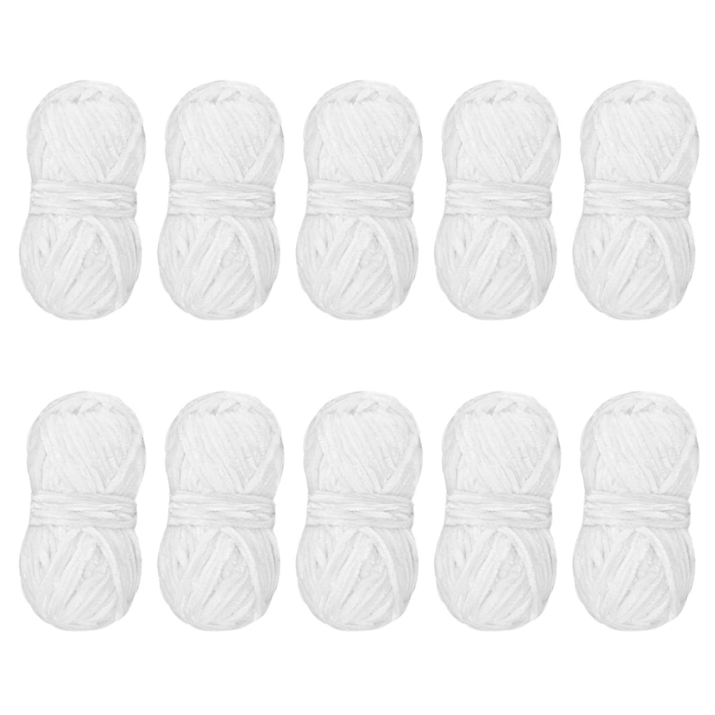 10 Rolls Knitting Yarn Chenilles Yarn Soft Baby Yarn Crochet Yarn Blanket Yarn for Yarn Project Sweater Hat Scarves