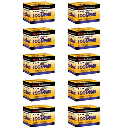 10 Rolls Kodak TMX Tmax 135-36 B&W T-Max 100 35mm Pro Black & White TMX-36 Film