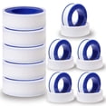 thumbnail image 1 of 10 Rolls 1/2 Inch(W) X 520 Inches(L) Teflon Tape,for Plumbers Tape,Plumbing Tape,PTFE Tape,Thread Tape,Plumber Tape for Shower Head,Pipe Sealing,Thread Seal,White…, 1 of 5
