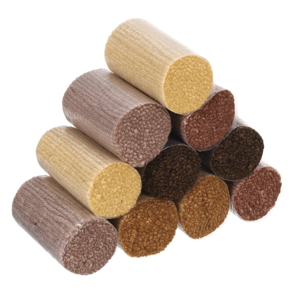Uxcell 10 Rolls Latch Hook Yarn Latch Hook Kit Yarn Precut Hook Rugs Yarn Crochet Colorful Brown Tone